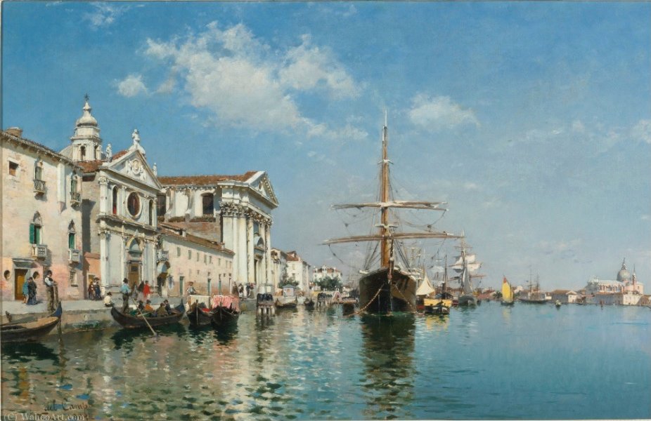 The Church Gesuati From The Giudecca Canal, Venice — Federico Del Campo