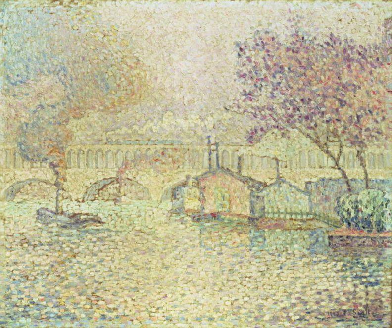 The Viaduct At Auteuil — Paul Signac