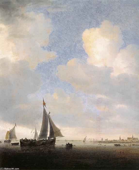 View Of Alkmaar From The Sea — Salomon Van Ruysdael