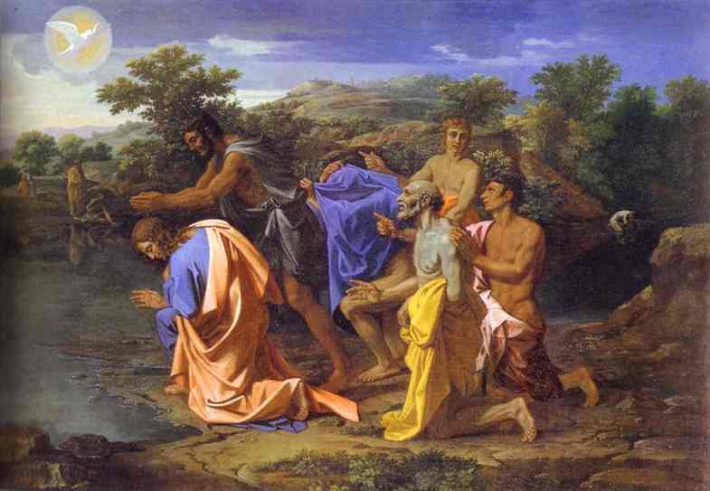 The Baptism Of Christ — Nicolás Poussin