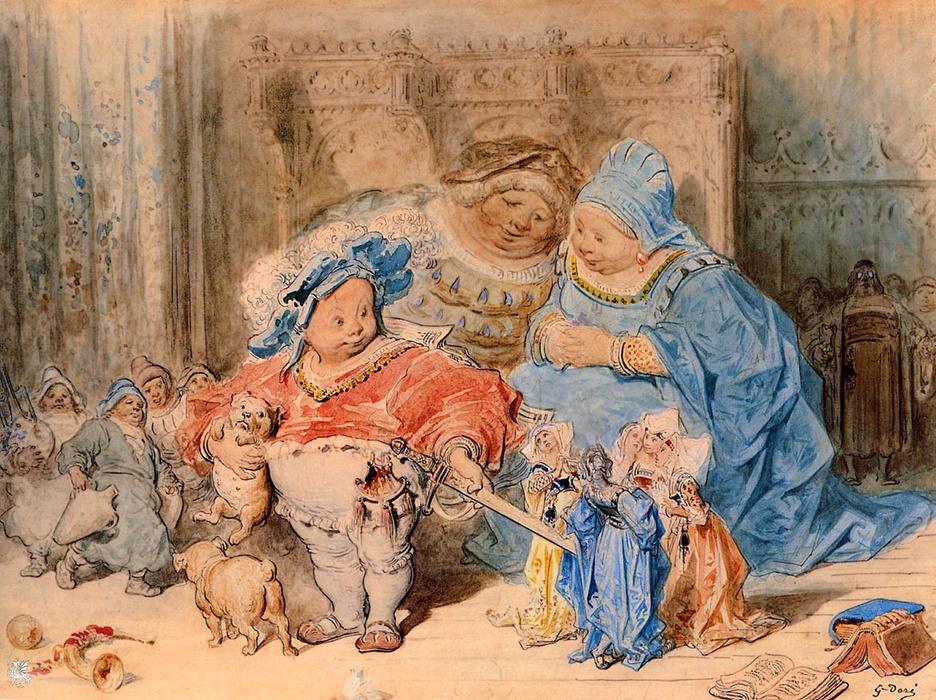 The Childhood Of Gargantua — Paul Gustave Doré