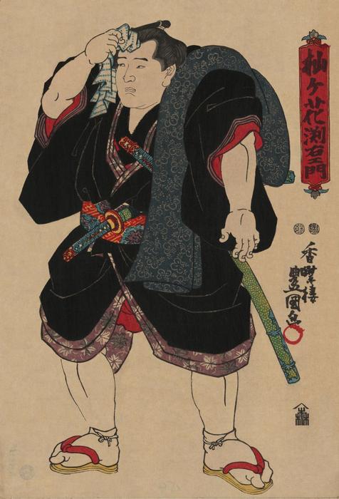 Sumo Wrestler Somagahana Fuchiemon — Utagawa Kunisada