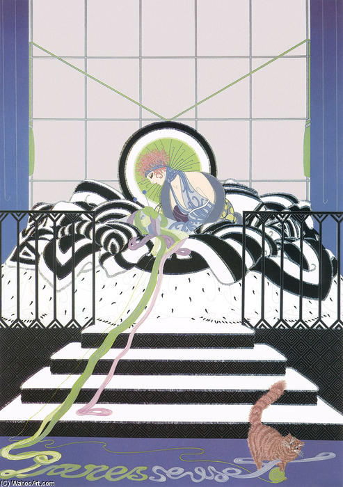 Paresseuse — Erté