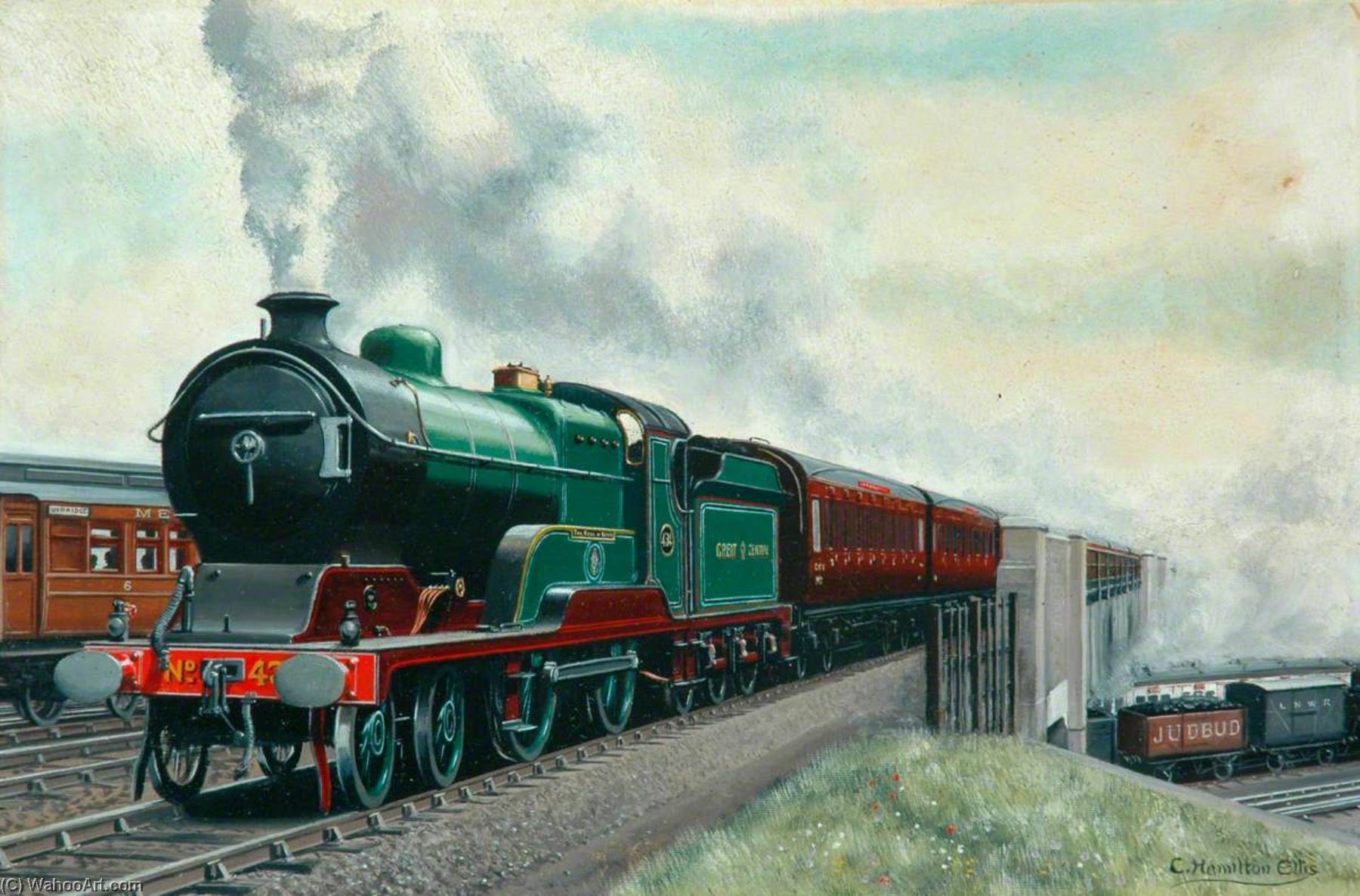 Great Central Railway 4–4–0 Locomotive No.434 'the Earl Of Kerry' — Cuthbert Hamilton Ellis