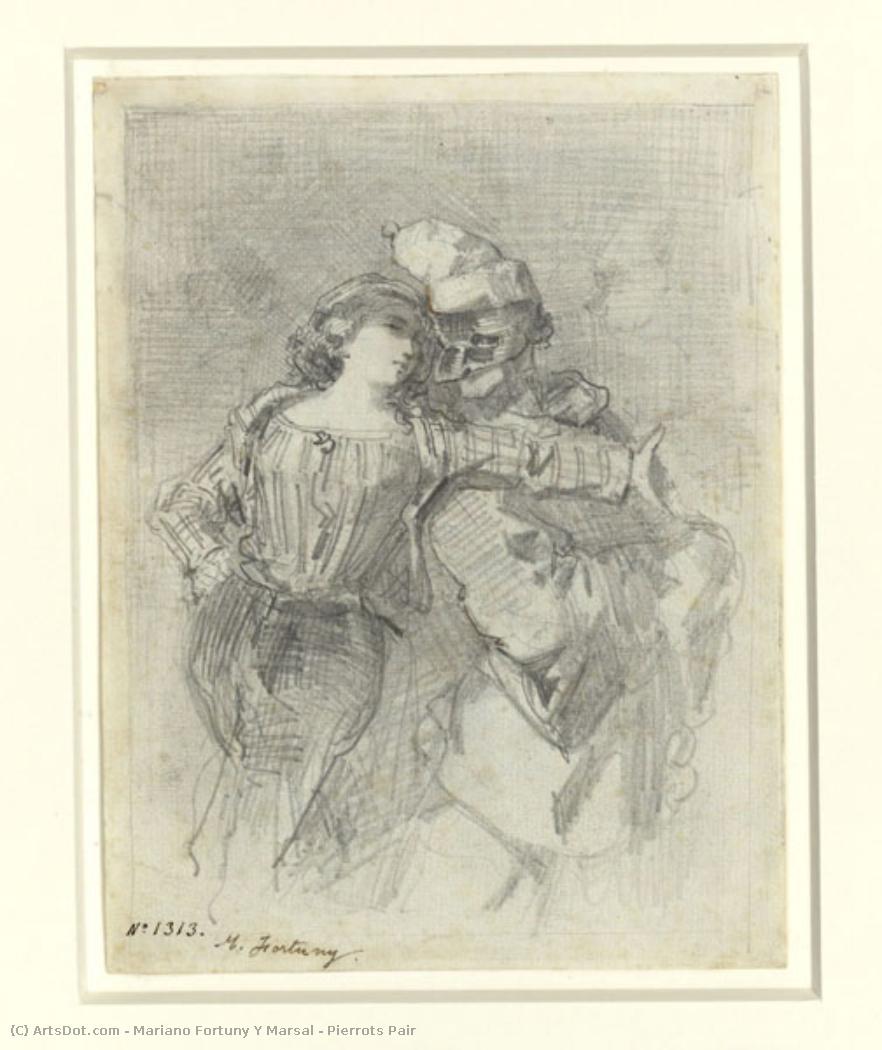 Pierrots Pair — Mariano Fortuny Y Marsal