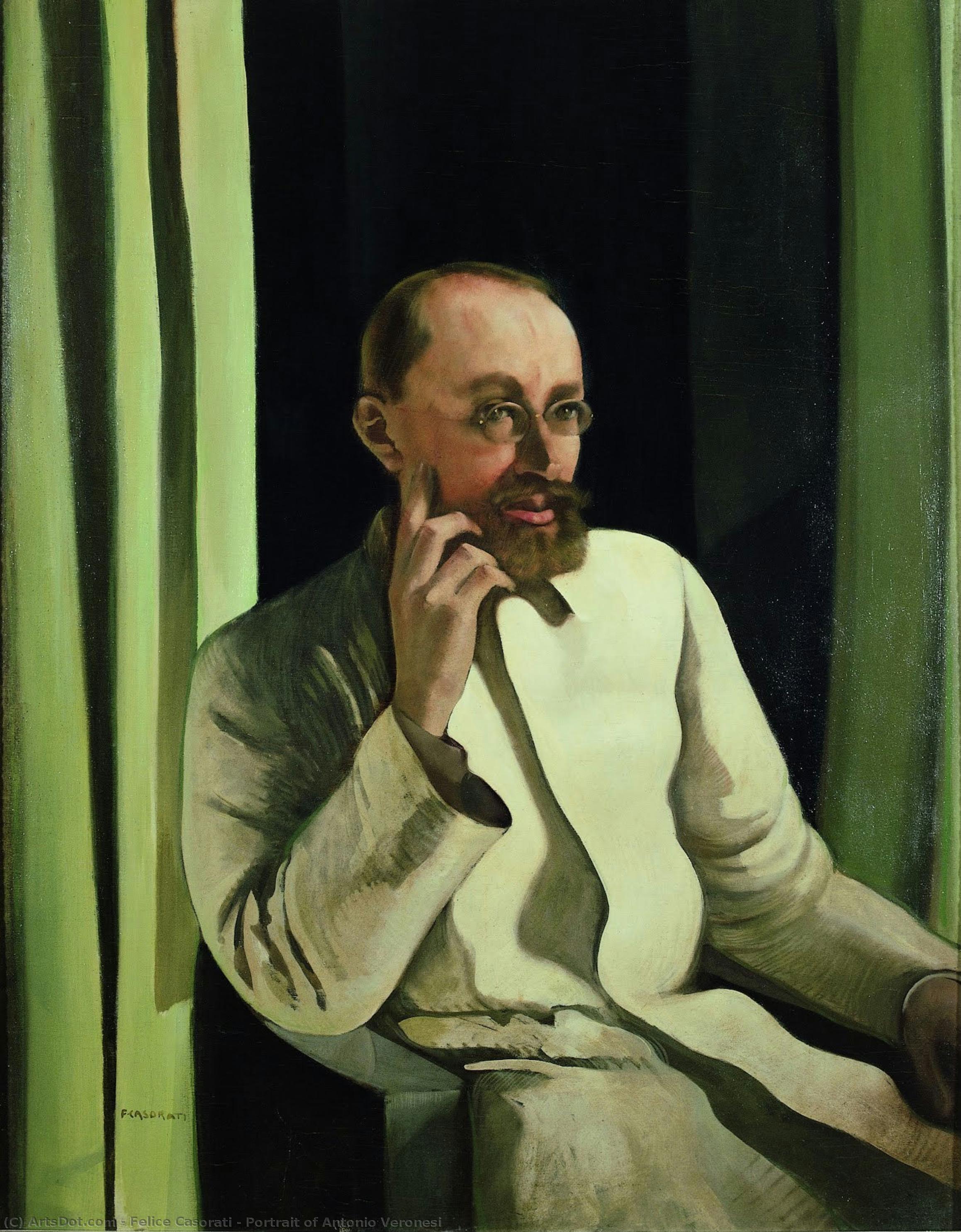 Portrait Of Antonio Veronesi — Felice Casorati