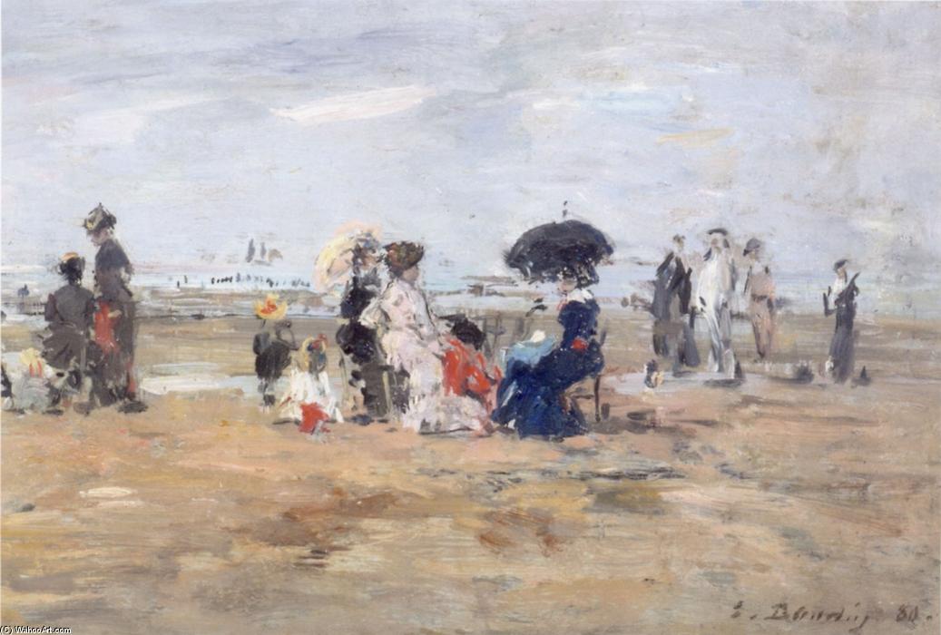 Trouville, Scene On The Beach — Eugène Louis Boudin