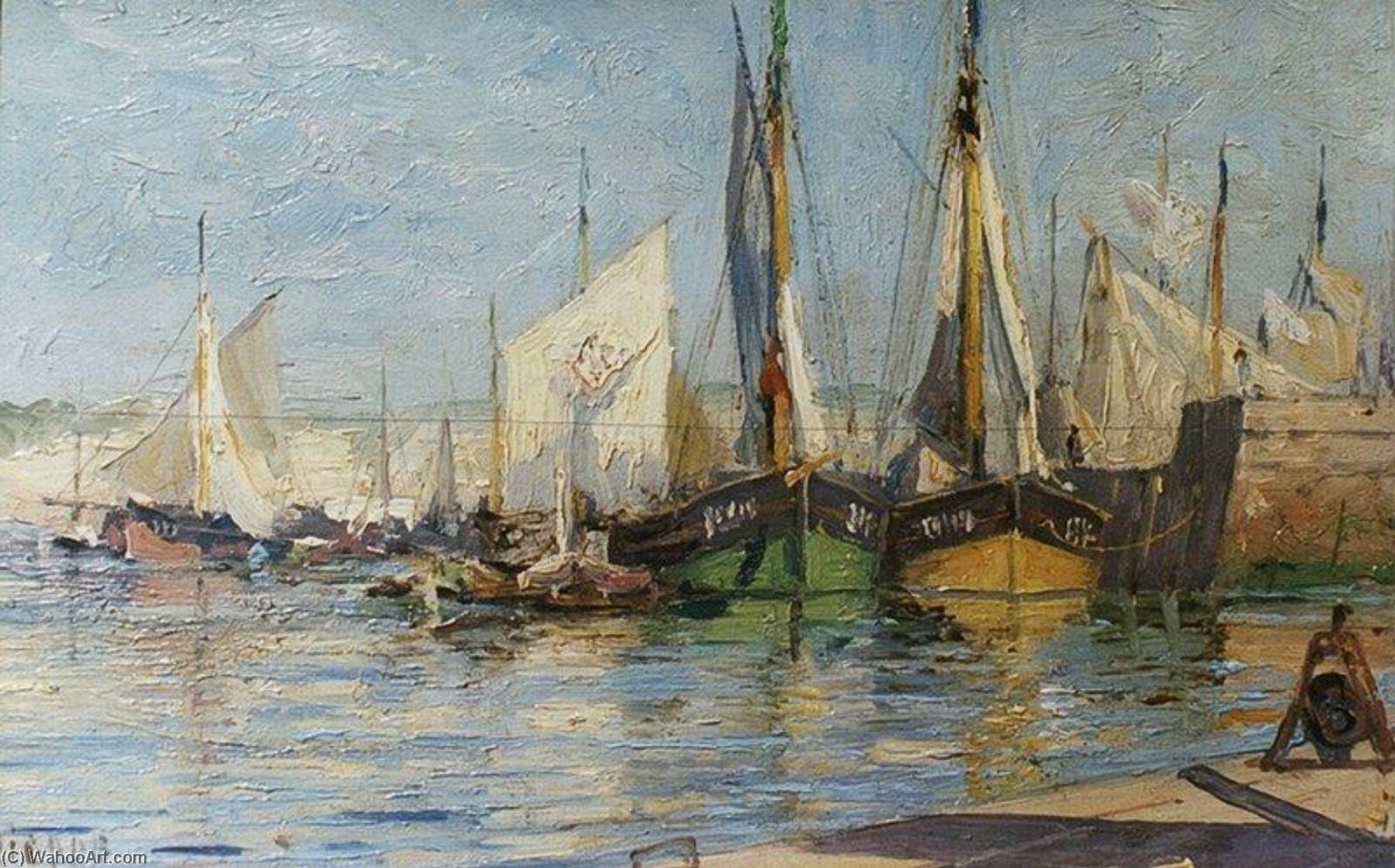 Morning In Dieppe Harbor — Alexei Petrovich Bogoliubov