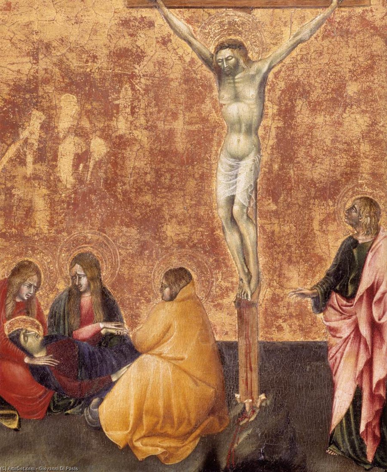 Crucifixion (detail) — Giovanni Di Paolo