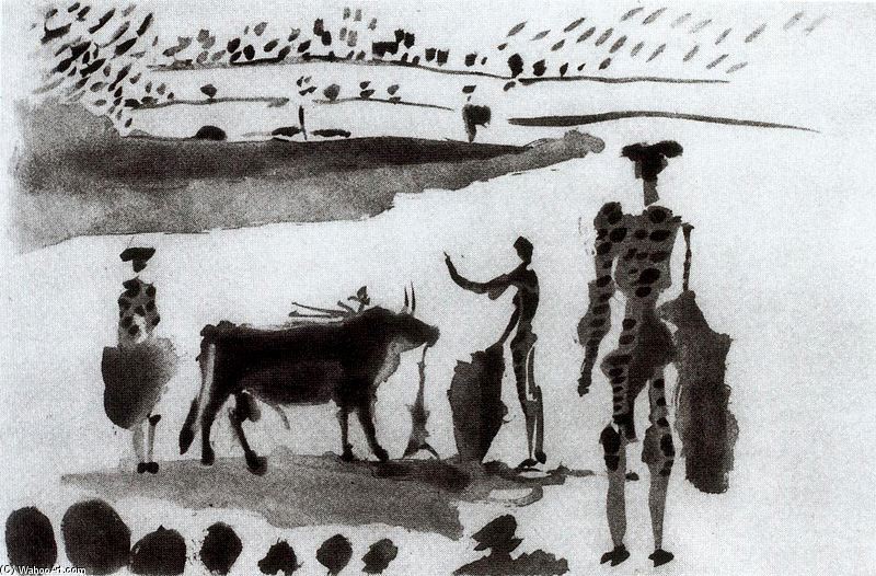 Después De La Estocada El Torero Señala La Muerte Del Toro — Pablo Picasso