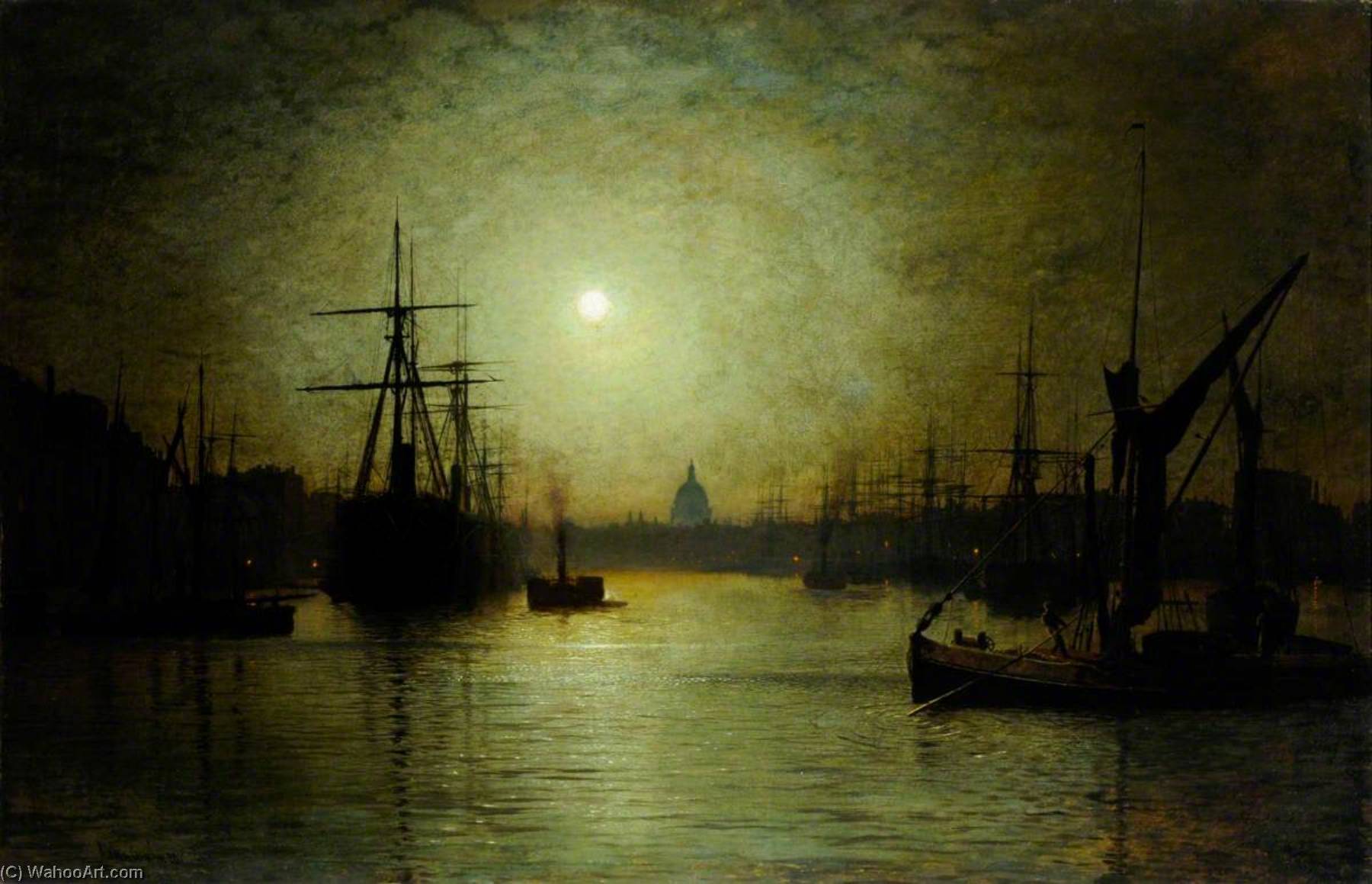 Thames Moonlight — John Atkinson Grimshaw