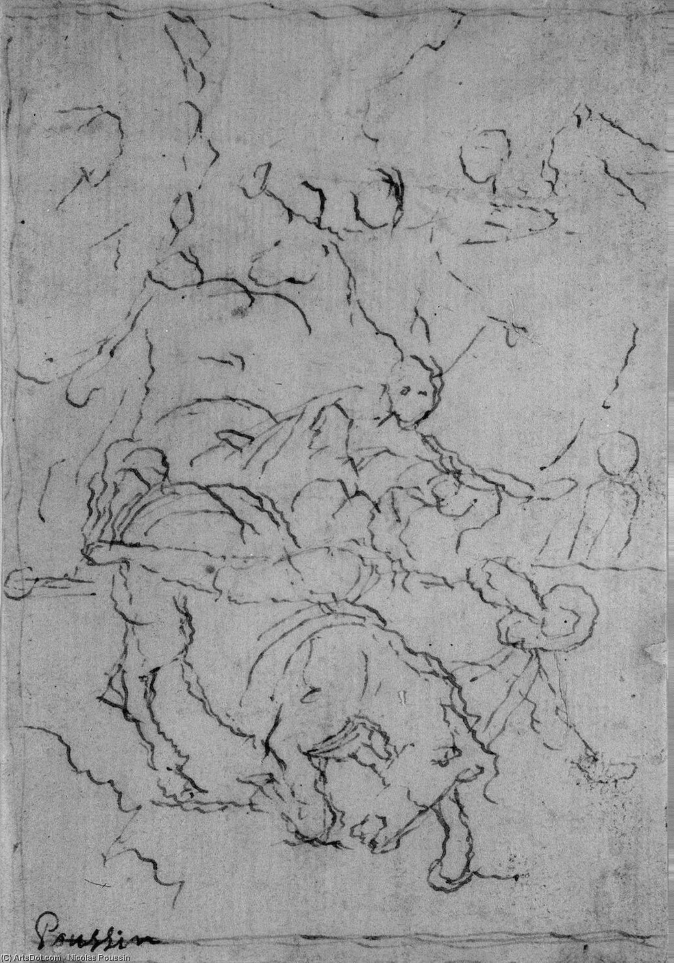 Konversion Von Saul — Nikolaus Poussin