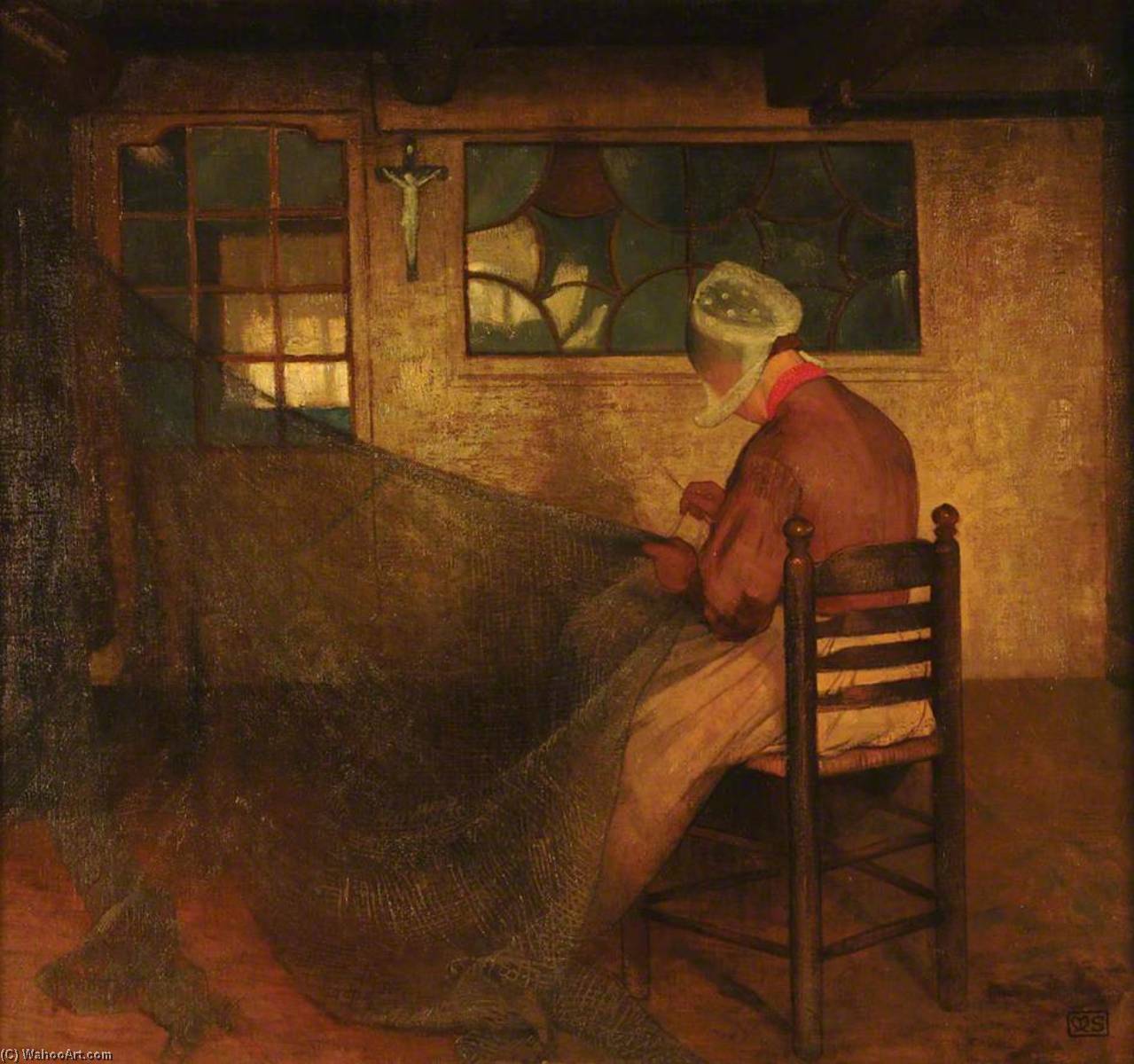 The Net Mender — Marianne Stokes