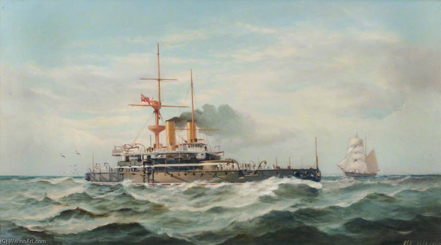 Hms 'trafalgar', 1898 — Henry J Morgan
