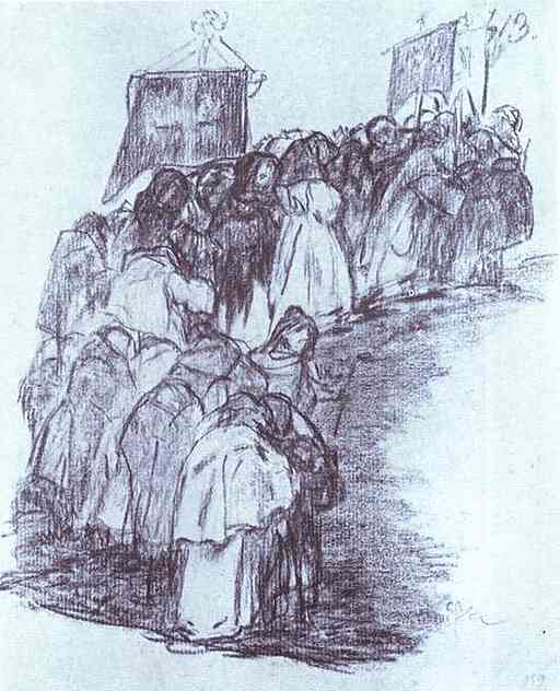 Procesión De Monjes — Francisco José De Goya Y Lucientes