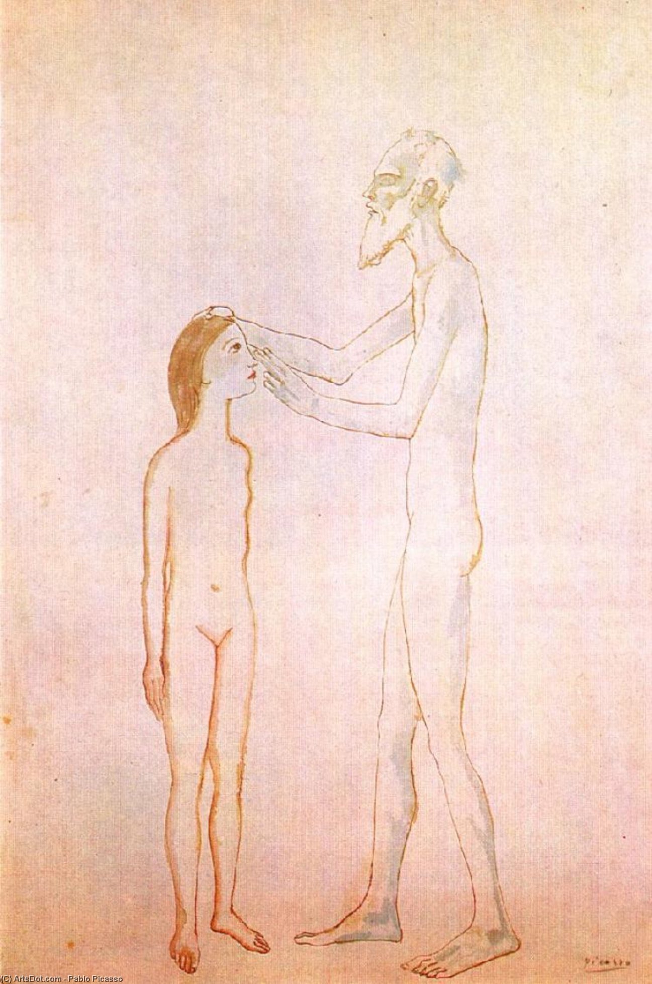 El Hombre Ciego Y La Niña — Pablo Picasso