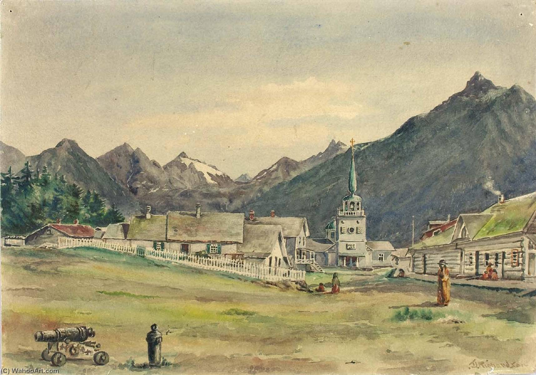 Lincoln Street, Sitka, 1887 — Theodore J. Richardson