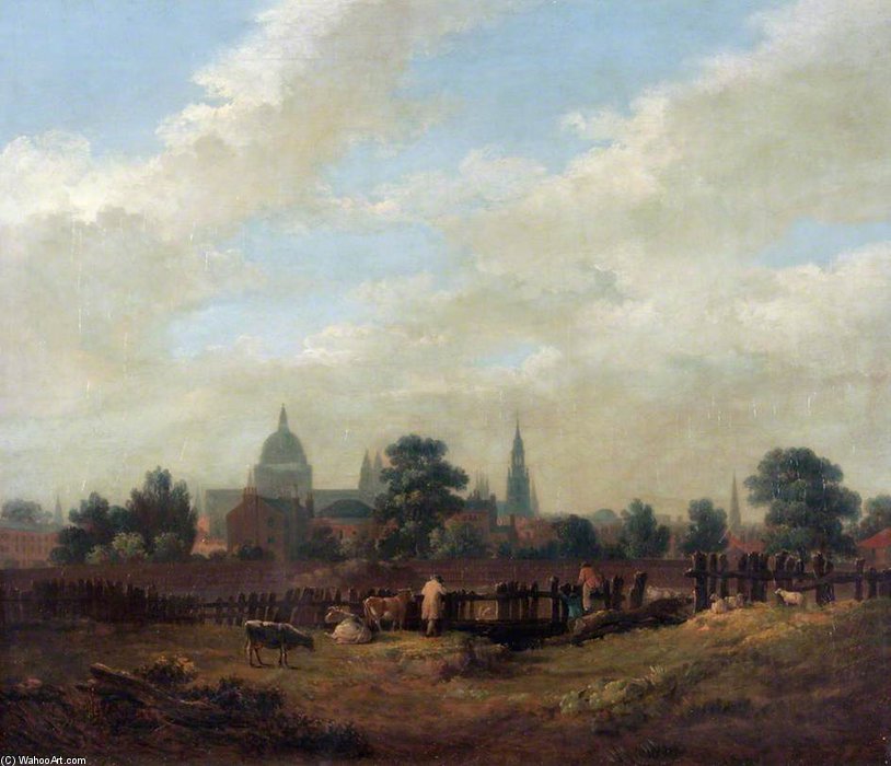 A View Of London With St Paul's — Ramsay Richard Reinagle