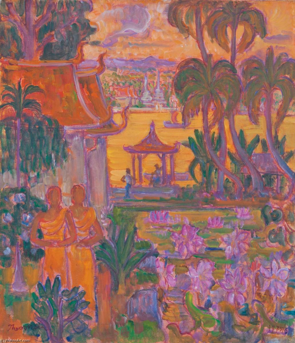 Figures At A Temple In Thailand — Theo Meier