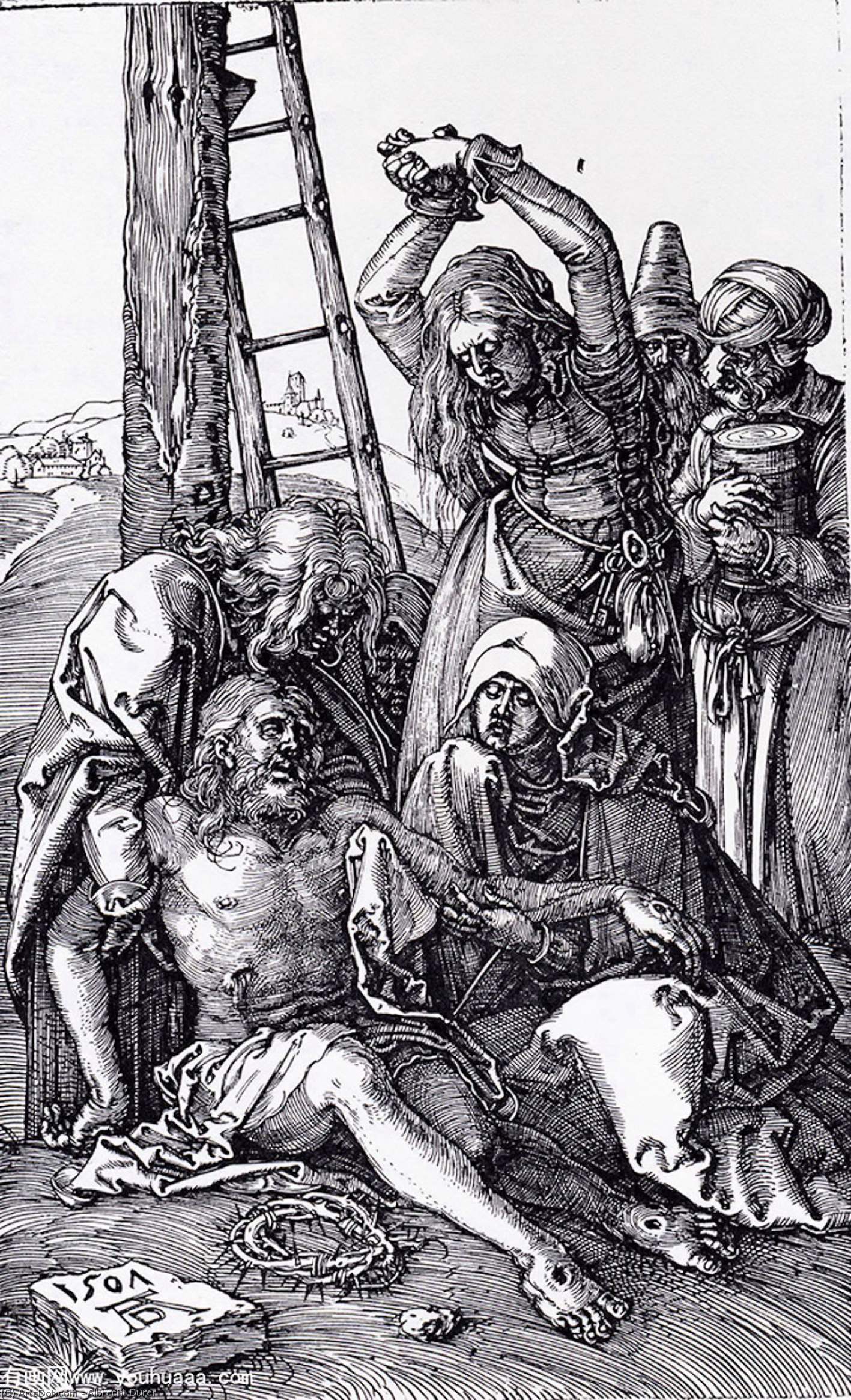 Lamentation Over Christ — Albrecht Dürer