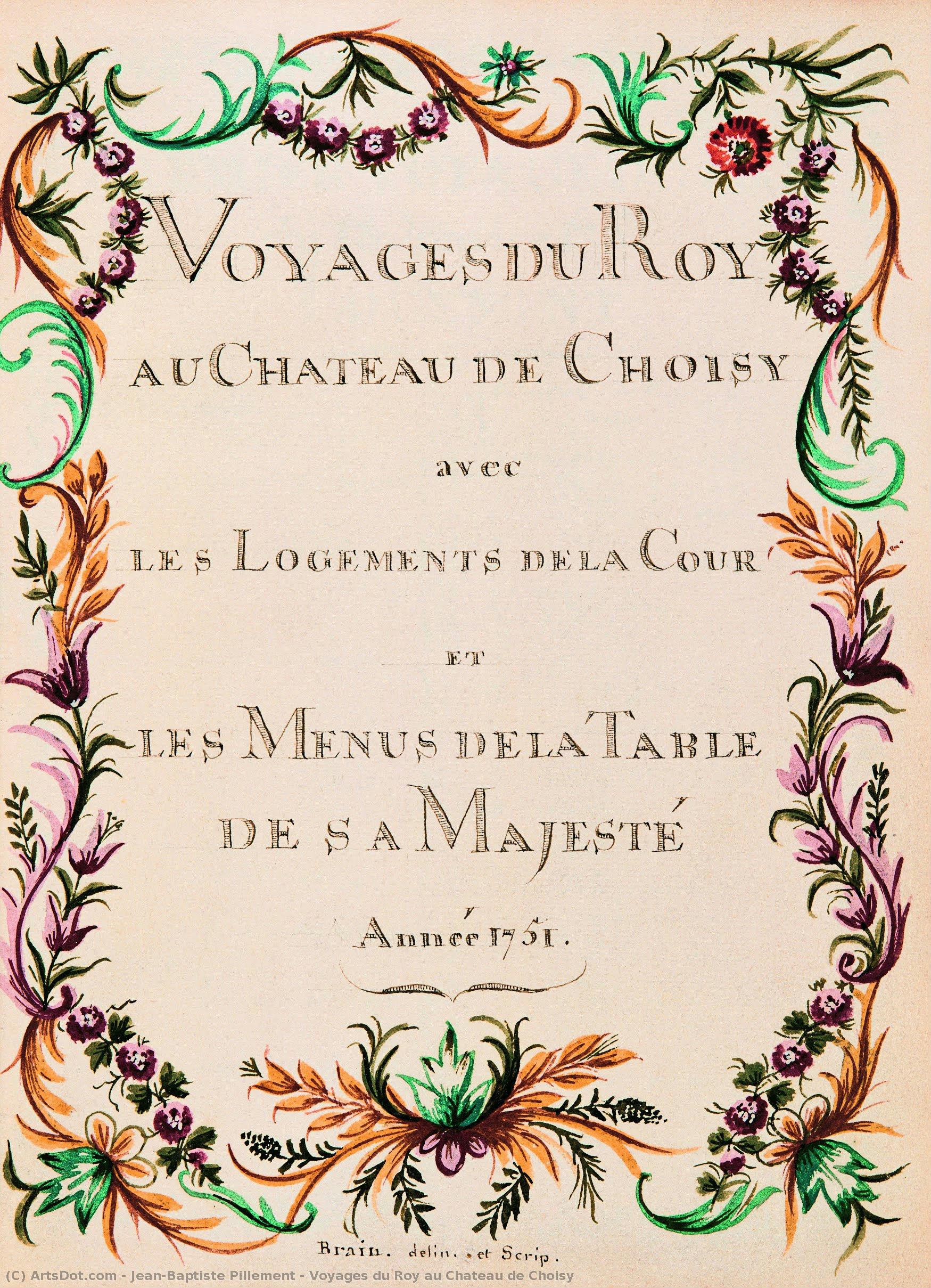Voyages Du Roy Au Chateau De Choisy — Jean-baptiste Pillement