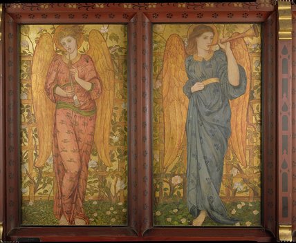 Angels With An Oboe And A Trumpet — John Roddam Spencer Stanhope