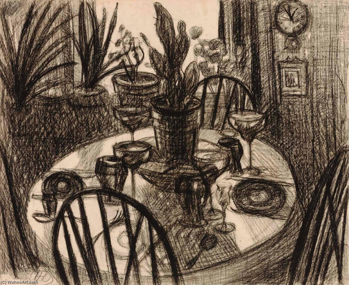 Interior With Table Top — Richard Hayley Lever