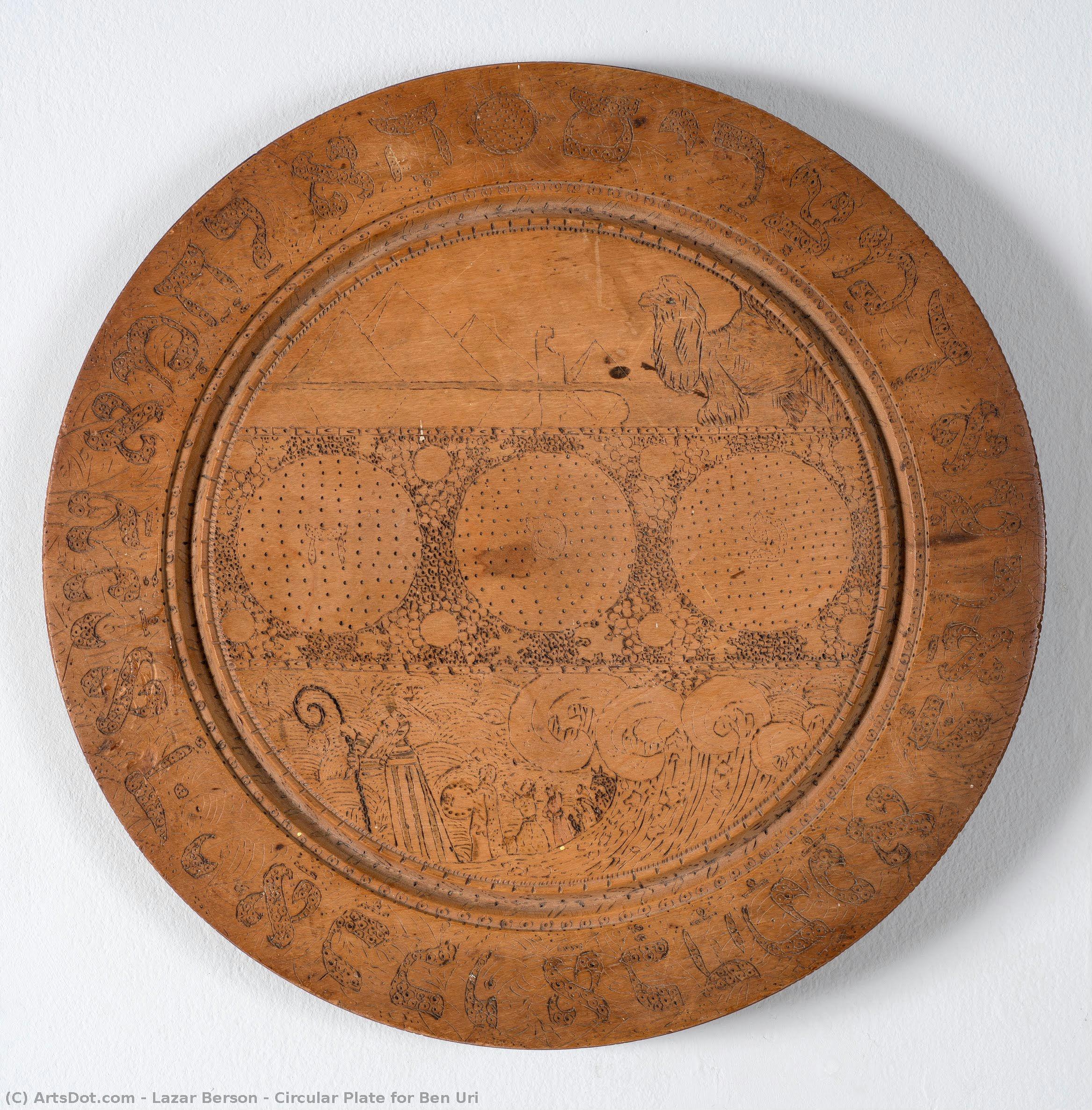 Circular Plate For Ben Uri — Lazar Berson
