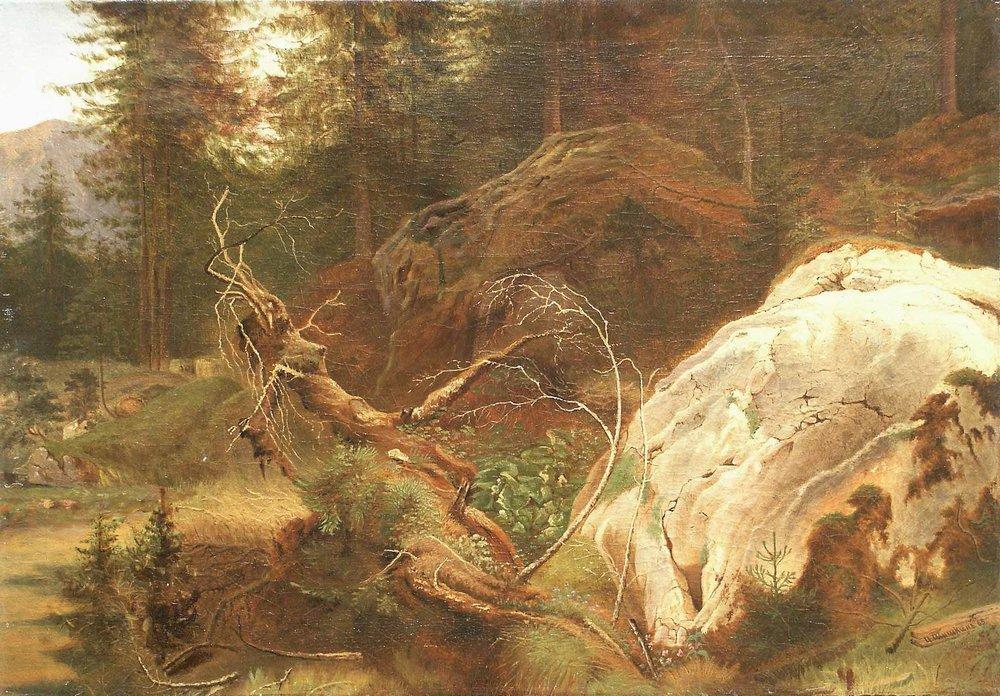 Stones In The A Forest — Ivan Ivanovich Shishkin