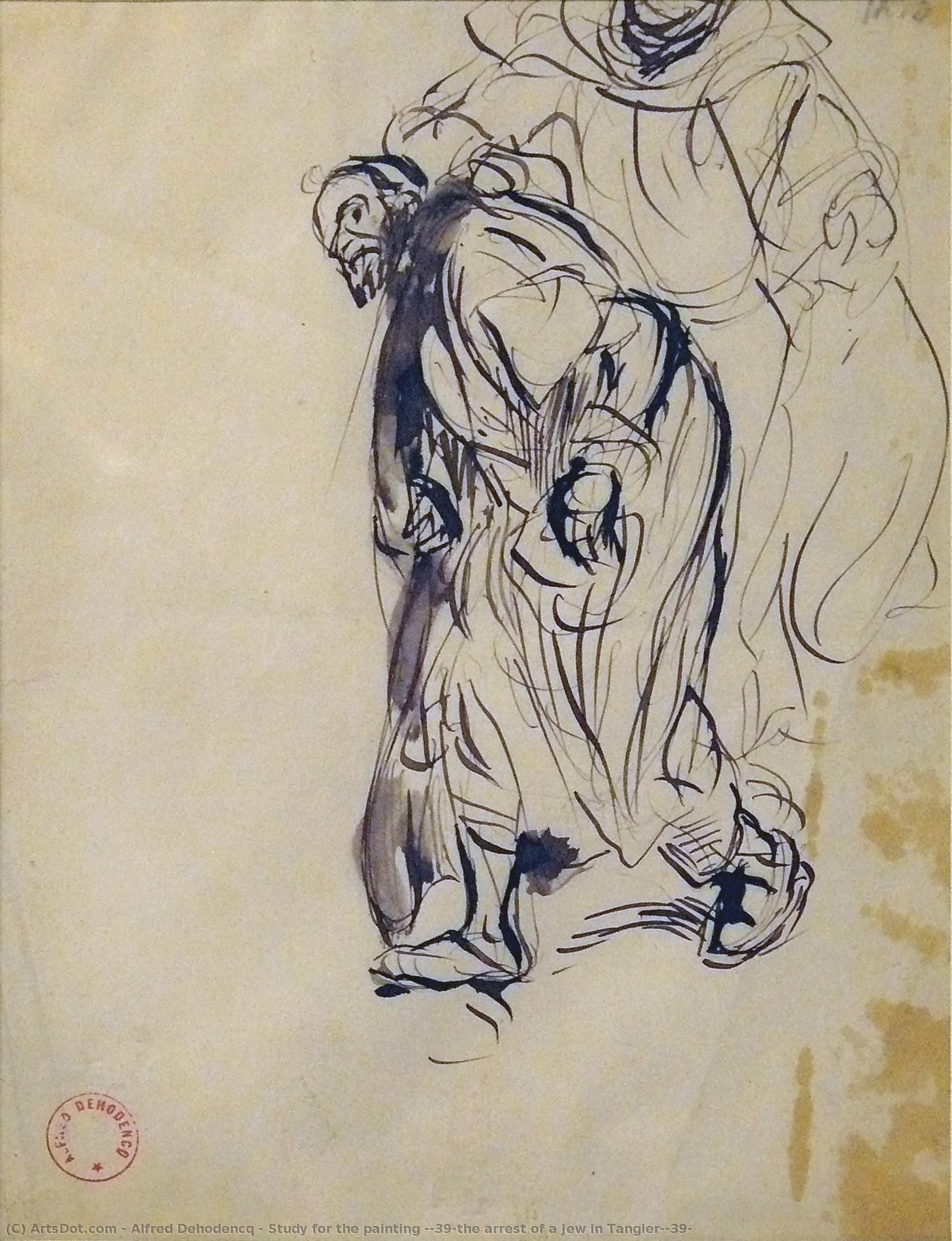 Study For The Painting 'the Arrest Of A Jew In Tangier' — Alfred Dehodencq
