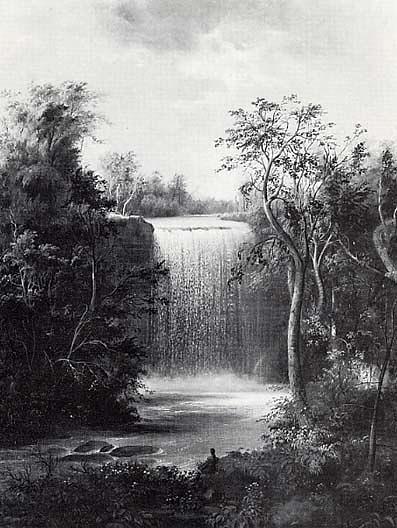 Falls Of Minehaha, Cincinnati, Ohio, (painting) — Robert Seldon Duncanson