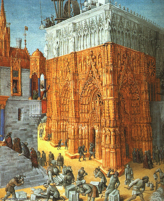 The Building Of A Cathedral — Jean Fouquet