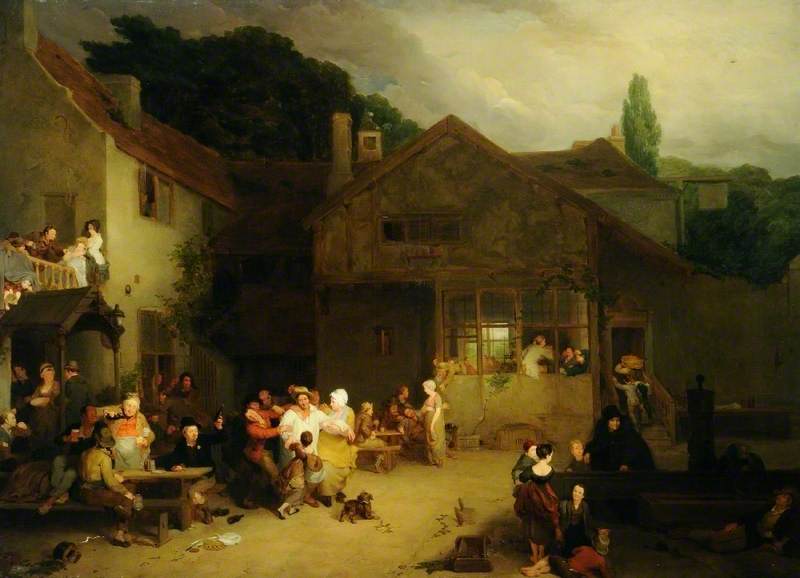 The Village Holiday (after David Wilkie) — Frederick Trevelyan Goodall