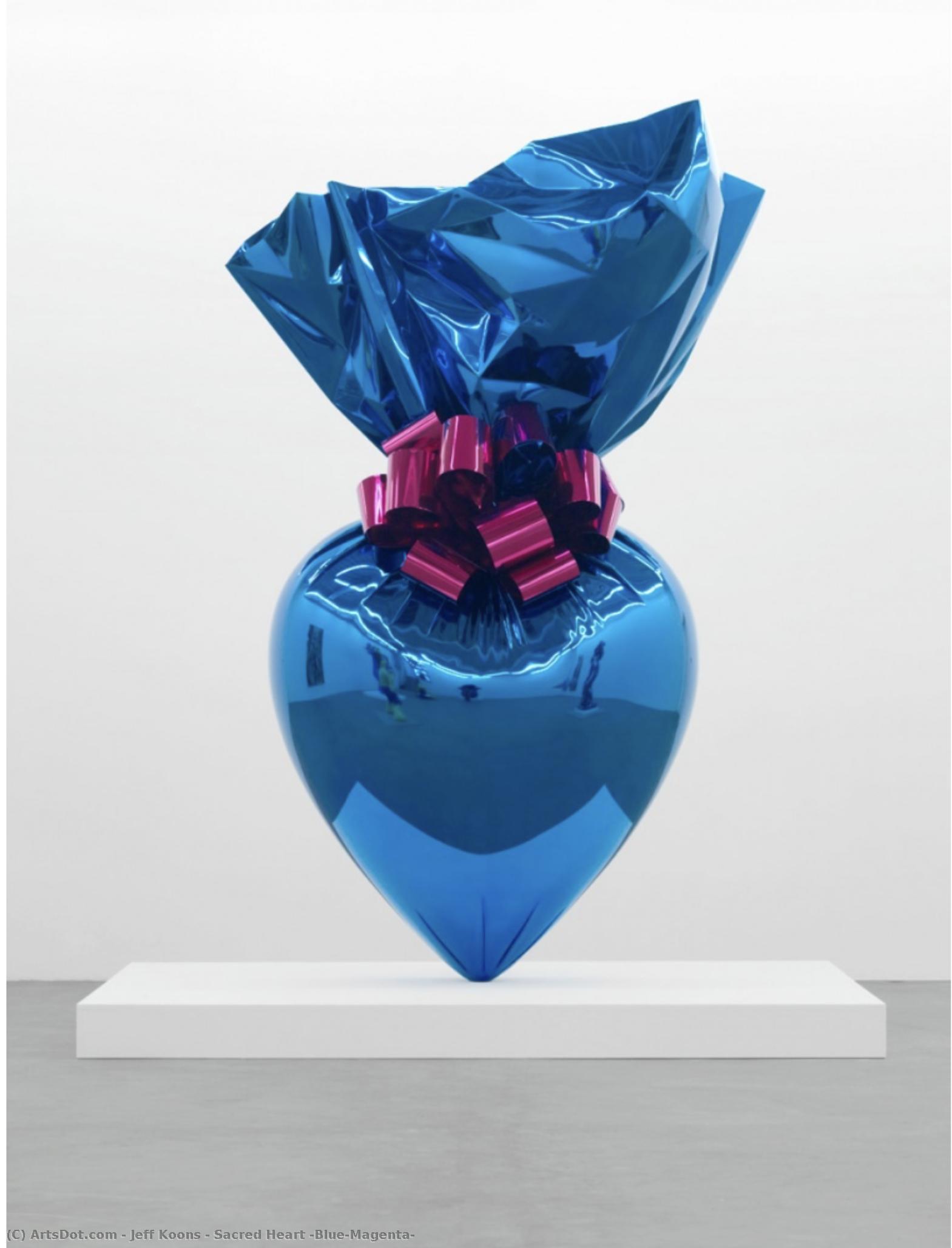 Sacred Heart (blue/magenta) — Jeff Koons
