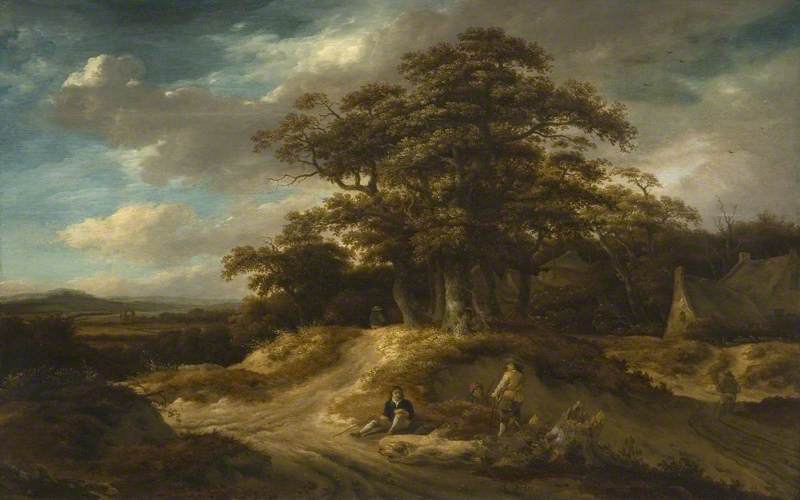 Travellers At The Edge Of A Village — Roelof Jansz Van Vries