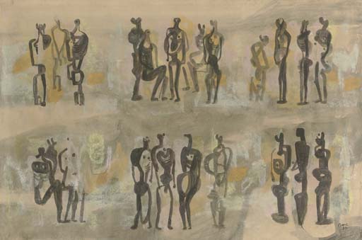 Group Of Figures — Henry Moore