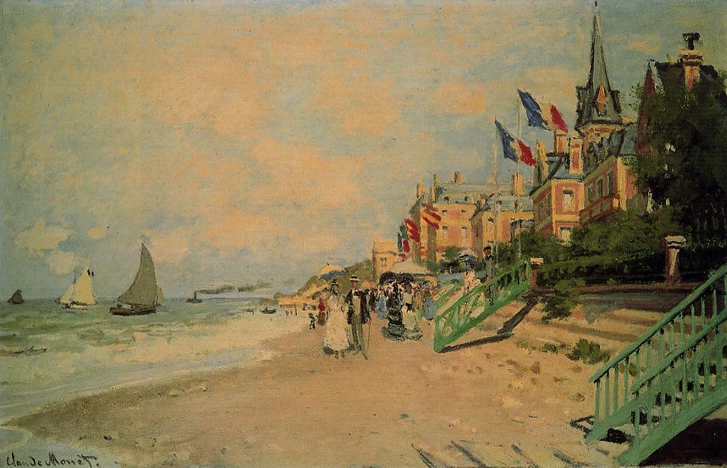 The Beach At Trouville 1 — Claude Monet