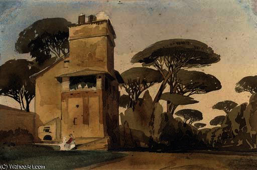 A Tuscan Villa Surrounded By Trees — Томас Шоттер Бойз