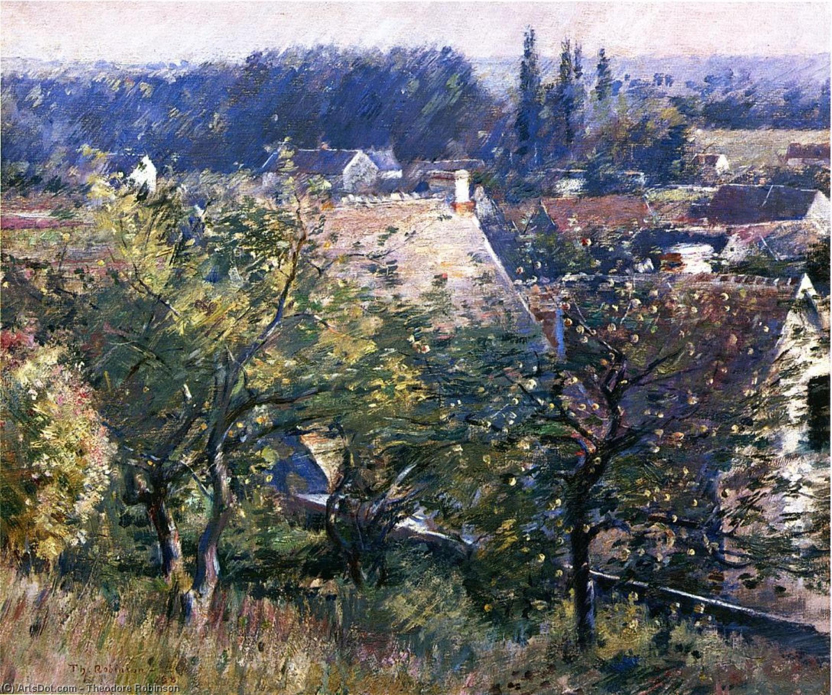 Saint Martin's Summer, Giverny — Теодор Робинсон