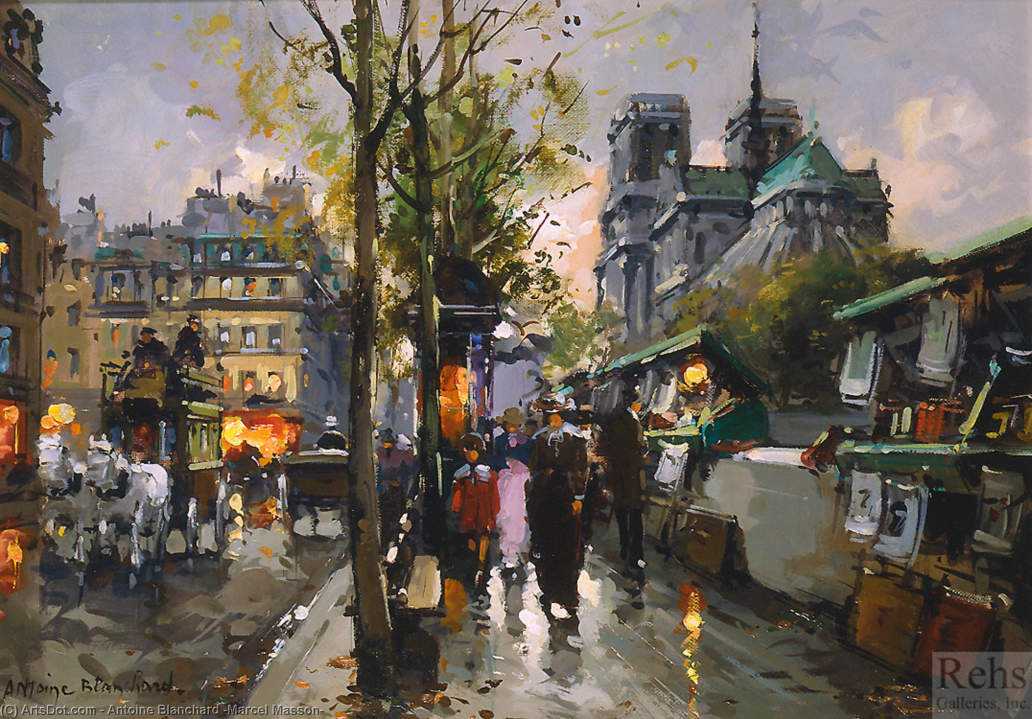 Bouquinistes De Notre Dame — Antoine Blanchard (marcel Masson)