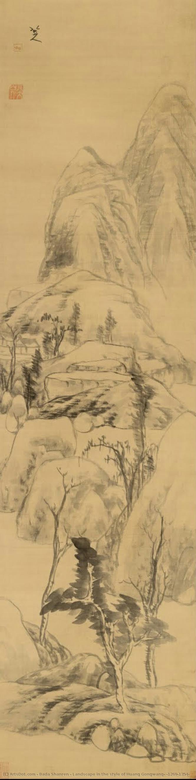 Landscape In The Style Of Huang Gongwang, (1269-1354) — Bada Shanren