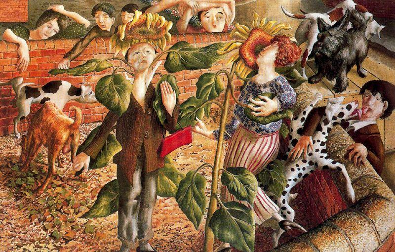 Sunflower And Dog Worship — Sir Stanley Spencer