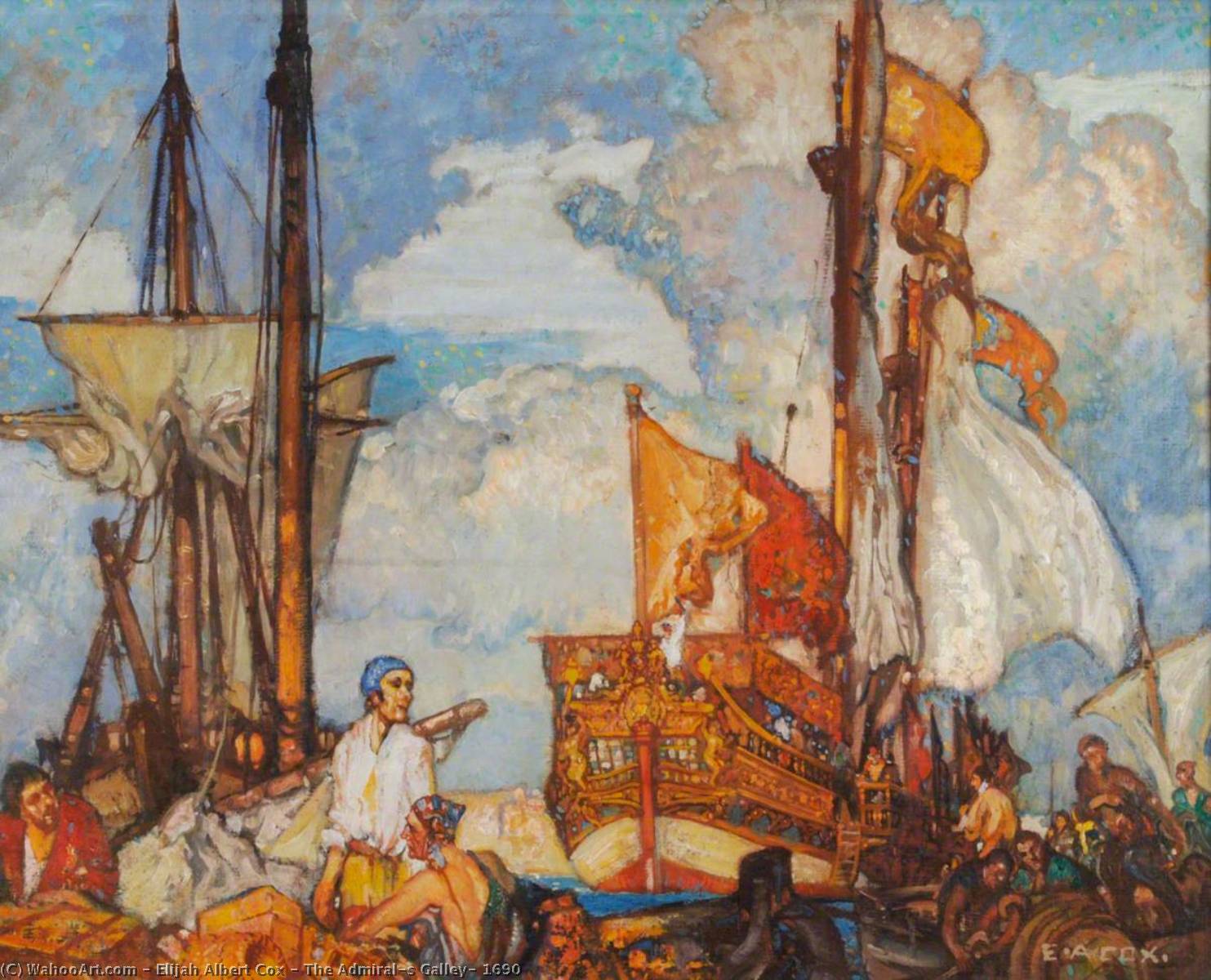 The Admiral's Galley, 1690 — Elijah Albert Cox