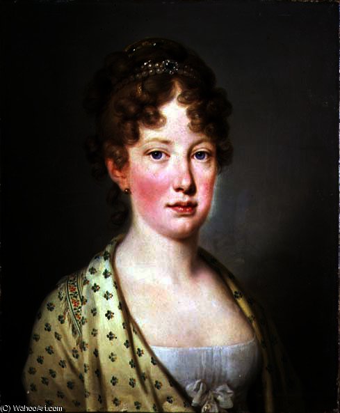 Portrait Of Archduchess Maria Leopoldina, Later Empress Consort Of Brazil — Joseph Kreutzinger