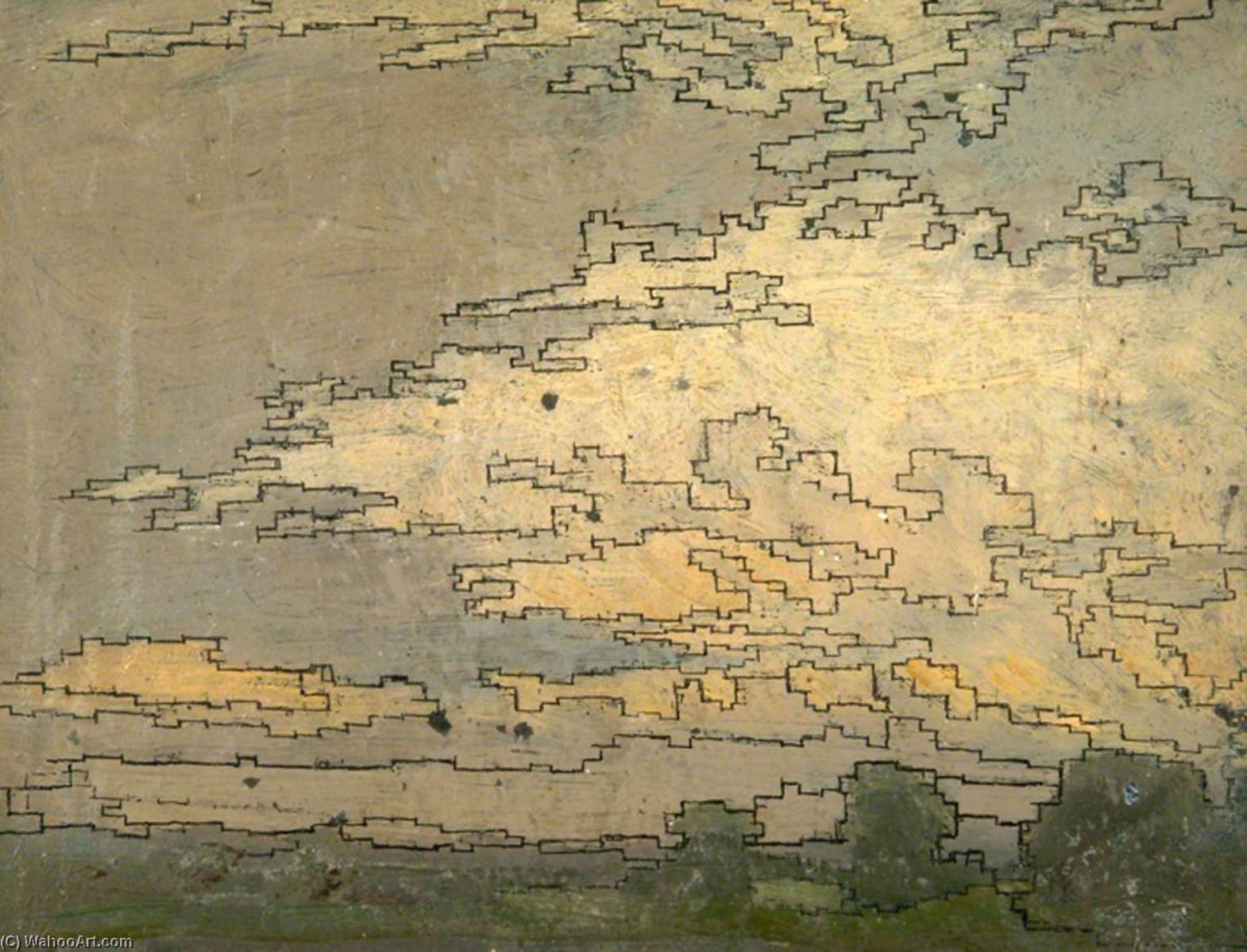 Patterned Sky And Trees — Sidney Herbert Sime