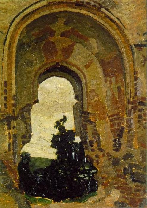 Troki. Sketch Of Troki Monastery — Nicholas Roerich