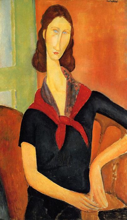 Jeanne Hebuterne In A Scarf — Amedeo Clemente Modigliani