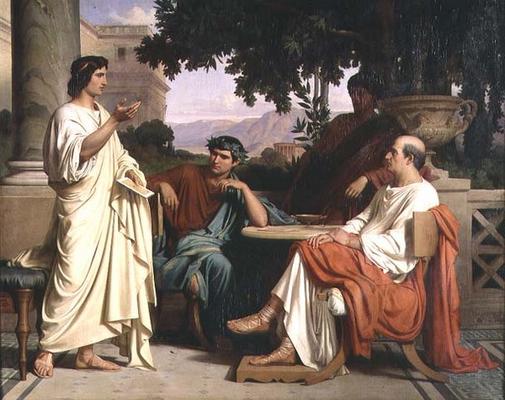Virgil And Varius At The House Of Maecenas — Charles François Jalabert