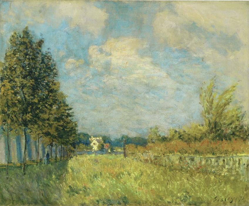 View Of The Hermitage Near Pontoise — Alfrēd Sislē
