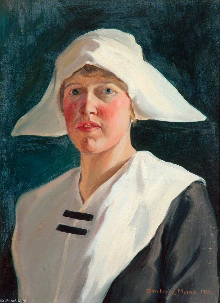 In Fancy Dress, Self Portrait — Dorothy W Moore